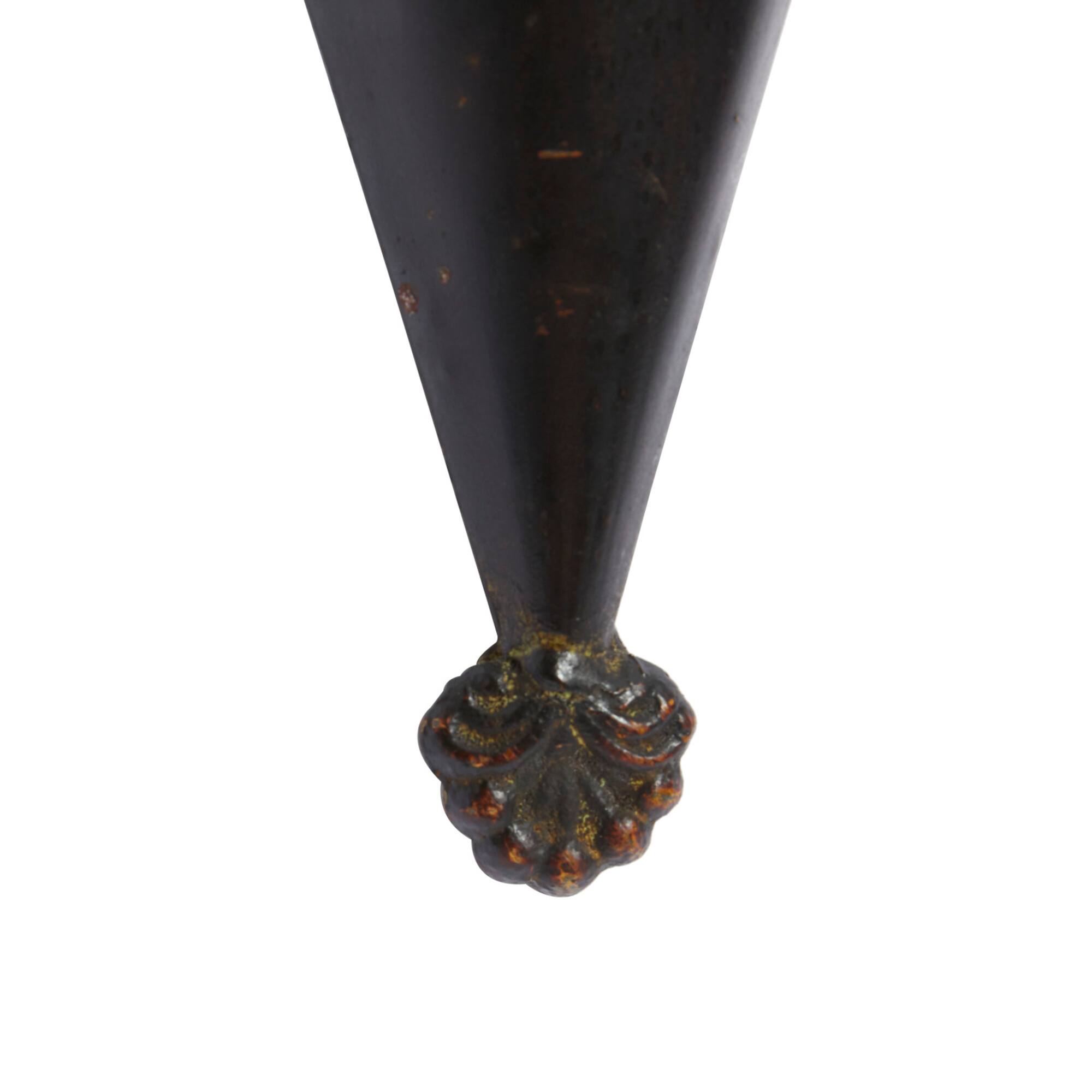 Black Metal Cone Rustic Planter Set